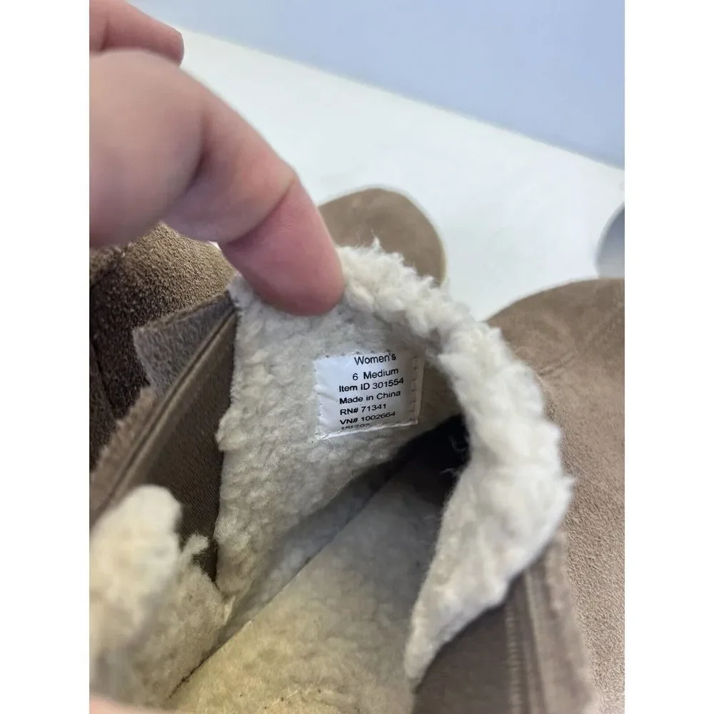 L L Bean Womens Mountain Boot Slipper Leather Size 6M